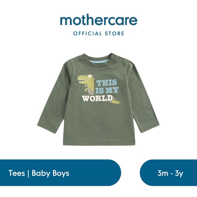 Mothercare Green Dinosaur Shirt