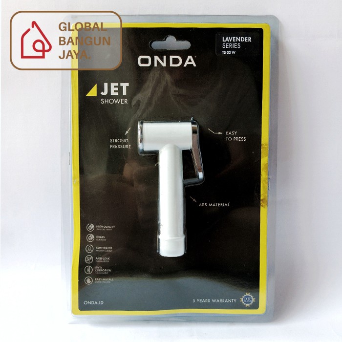 Jual Jet Shower Putih Onda Exclusive Ts W Jet Washer Semprotan Kloset Ls Shopee Indonesia