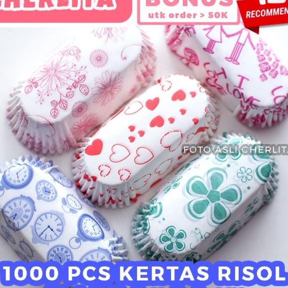Jual Kertas Alas Risoles Risol Cake Case Oval 129X81 76X28 Mm 1000 Pcs ...
