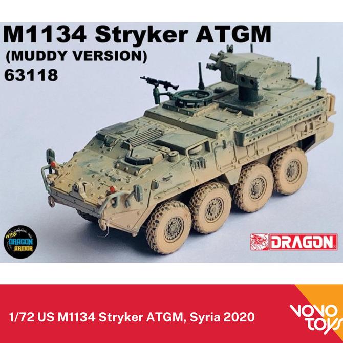 Jual Miniatur Tank 1/72 US M1134 Stryker ATGM Syria 2020 Dragon ...