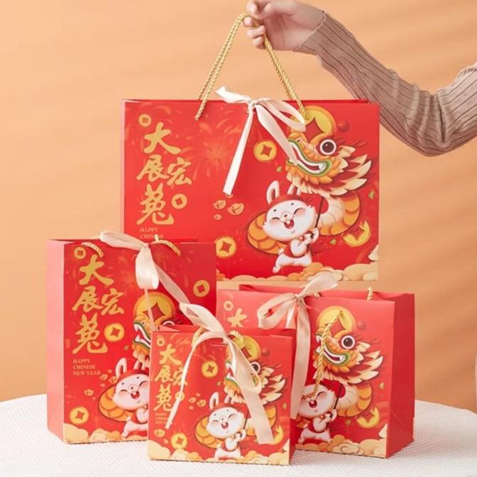 Jual PAPER BAG Imlek Goodie Bag CNY Tas Kertas Sincia Tas Hampers Imlek ...