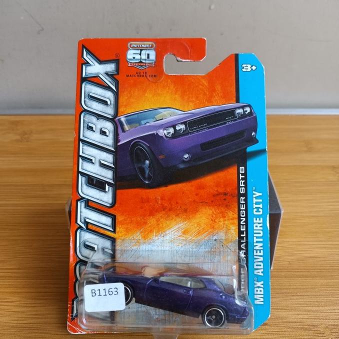 Jual Matchbox Dodge Challenger Srt8 Ungu Shopee Indonesia 8253