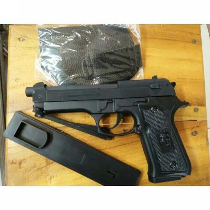 Jual Korek Api Pistol Beretta Hitam Doff Skal Sarung Shopee