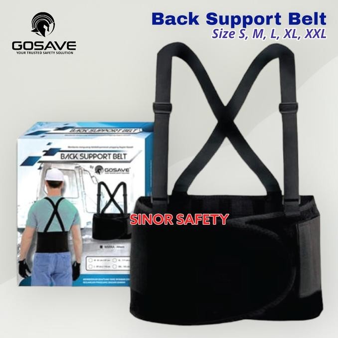 Jual Best! ORIGINAL Back Support Belt GOSAVE Sabuk Penyanggah Punggung ...