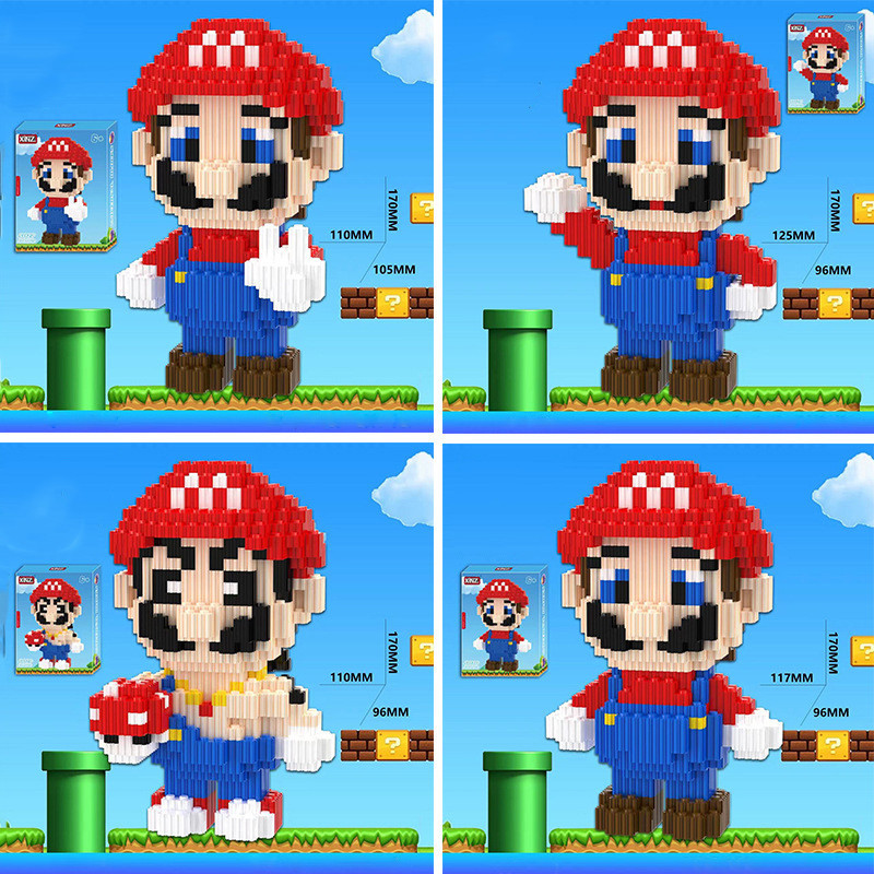 Jual YKO Bricks DIY Mainan Mario Nano Blocks DIY Karakter Kartun Hadiah ...