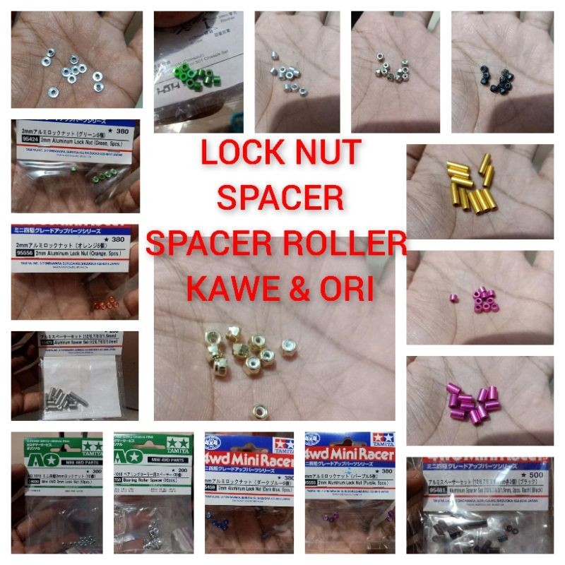 Jual Lock Nut & Spacer ORIGINAL Tamiya & Kawe Ada Pilihan Varian ...