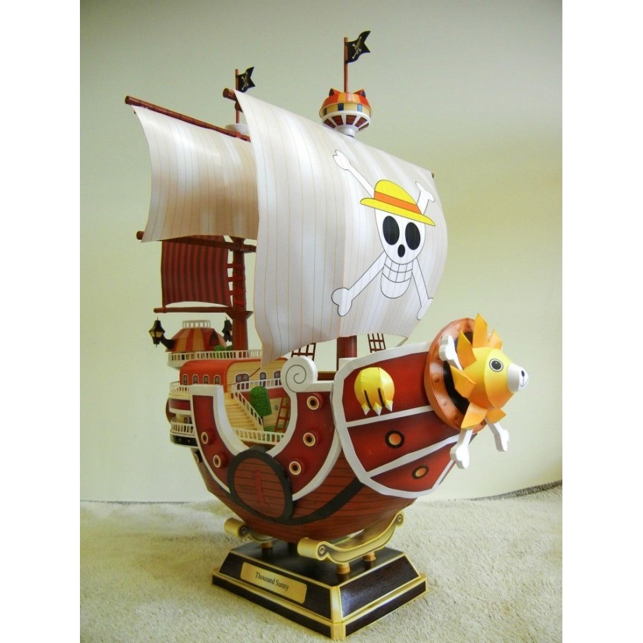 Jual DIY Miniatur Papercraft Thousand Sunny Ship - One Piece | Shopee ...