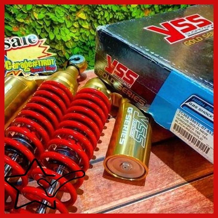 Jual Rdt Shockbreaker Yss Gold Series Laser Tabung Atas Ulir Merah Tabung Gold Ukuran Mm