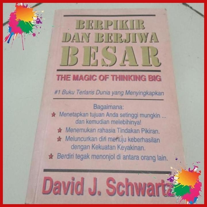 Jual Buku Berpikir Dan Berjiwa Besar (htb) | Shopee Indonesia