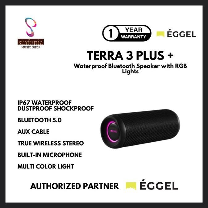 Jual Harga Disc Eggel Terra 3 Plus Waterproof Bluetooth Speaker