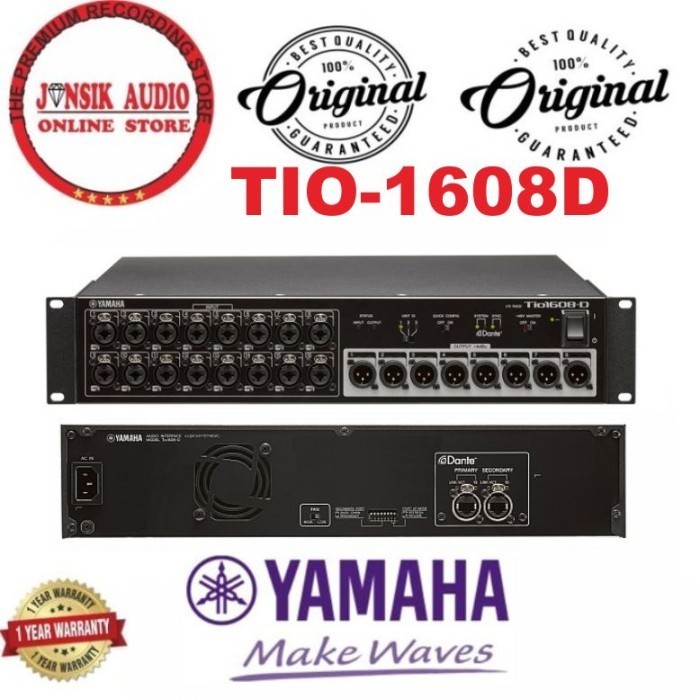 Jual YAMAHA TIO1608D DIGITAL STAGE BOX WITH DANTE YAMAHA TIO1608