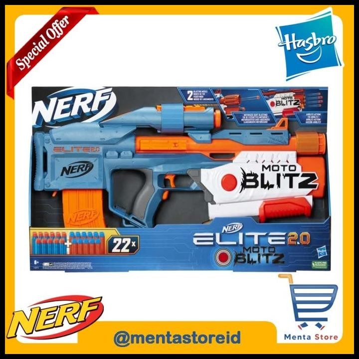 Jual Nerf Elite 2.0 Motoblitz Blaster With Scope 10-Dart Motorized ...