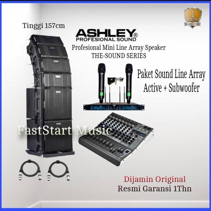 Jual PAKET SOUND SYSTEM LINE ARRAY AKTIF 4 PCS ASHLEY THE SOUND ...