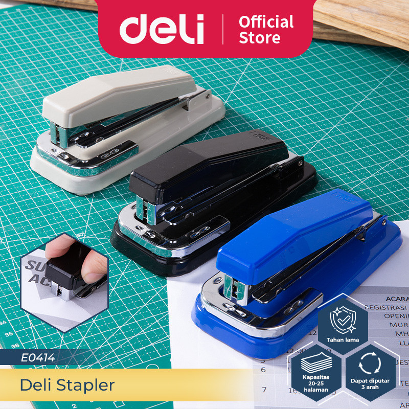 Jual Deli Rotary Stapler / Hekter Staples Putar Isi Ukuran 24/6 26/6 ...