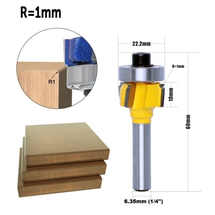 Jual Terlaris Mata Router Edging Bit 1/4