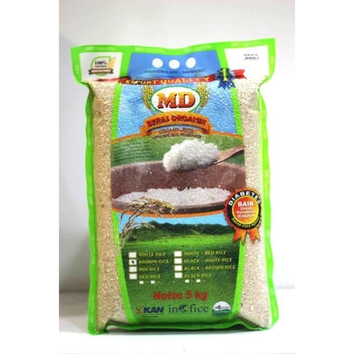 Jual Organic Brown Rice - Beras Coklat - Beras Organik - Rendah Kal ...