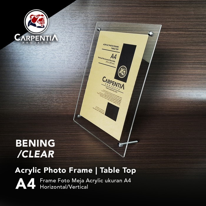 Jual Acrylic Photo Frame Table Top Bingkai Foto Akrilik Meja Untuk Uk A4 Shopee Indonesia 0240