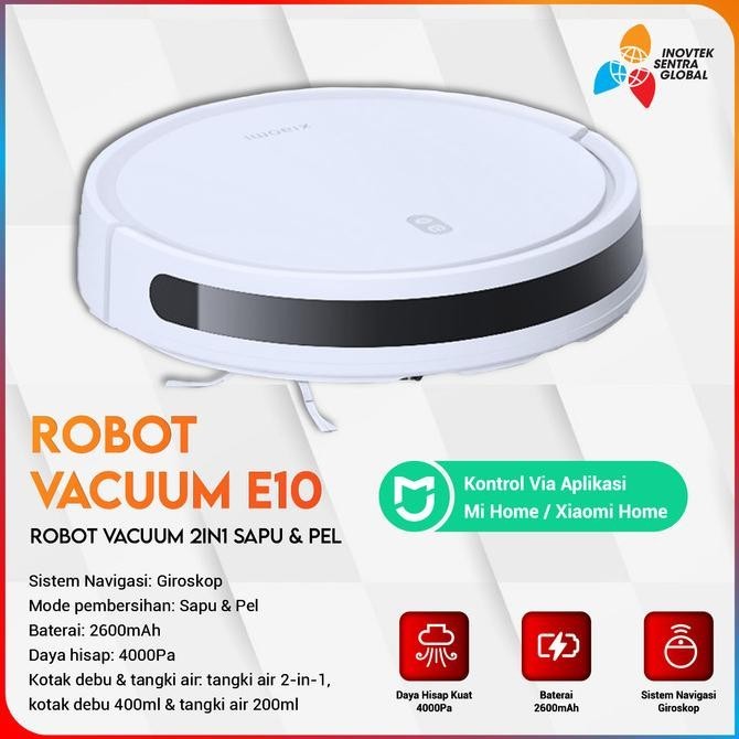 Jual Terbaru Xiaomi Mi Robot Vacuum Cleaner E10 / Mop 2 Lite Penyedot