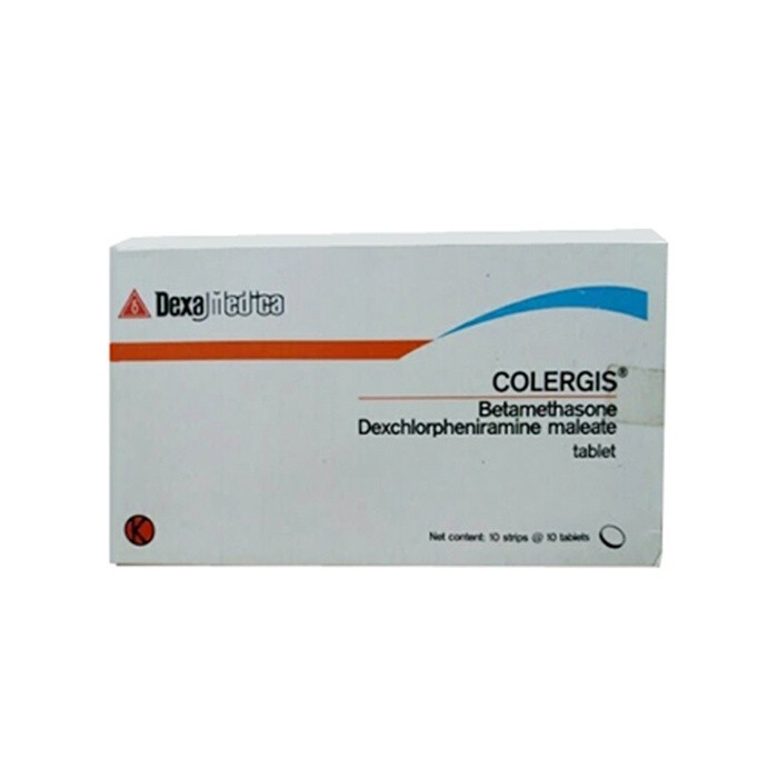 Jual COLERGIS 10 MG 1 STRIP 10 TABLET / BETAMETHASONE / ALERGI ...