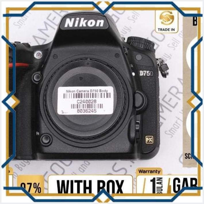 Jual [kam] nikon camera d750 dslr full frame camera body - grade a ...