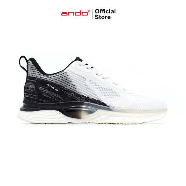 Jual Ando Official Sepatu Sneakers G-Class Pria Dewasa - Putih/Hitam ...