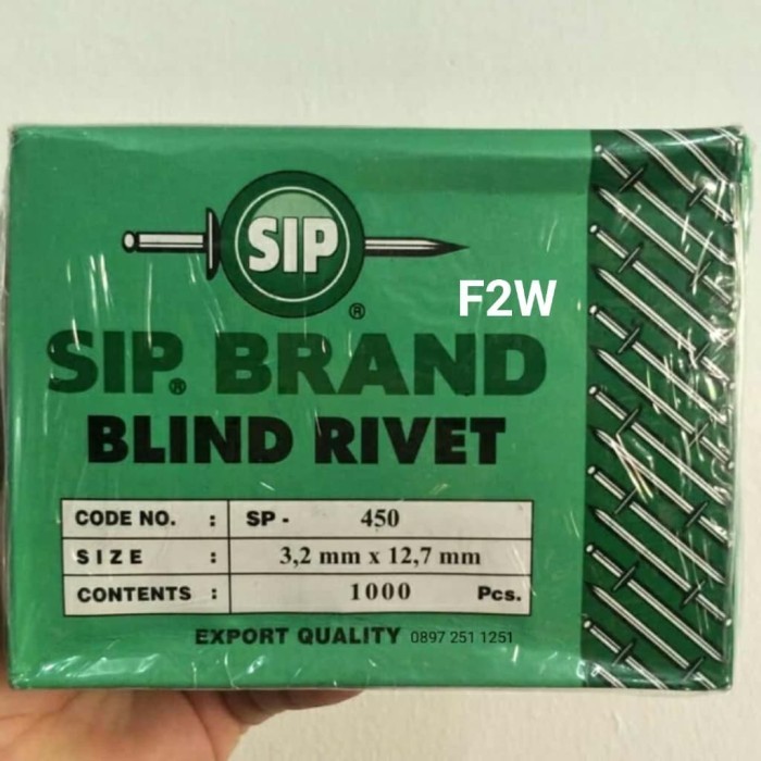 Jual Paku Rivet Sp Merek Sip Paku Lipet Tembak Blind Rivet Sip