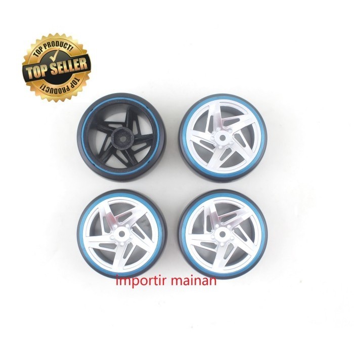 Jeu De 4 Jantes En Alliage D'aluminium Pour Voiture RC 1/10 - Compatible HSP 94122, 94123, CS, D4, TT02