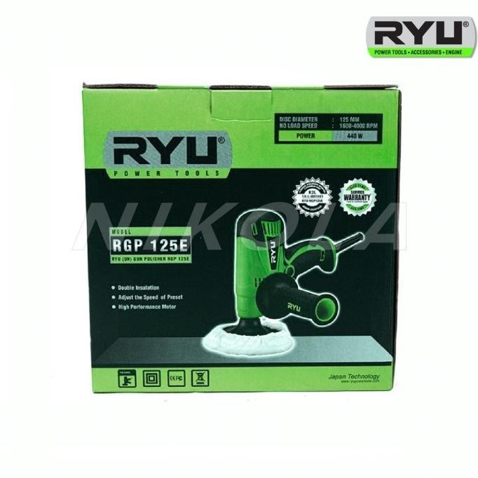 Jual Ryu Rgp 125 E Polisher Mesin Poles Mobil Dan Pad Wool 5 Inch Rgp125E Shopee Indonesia