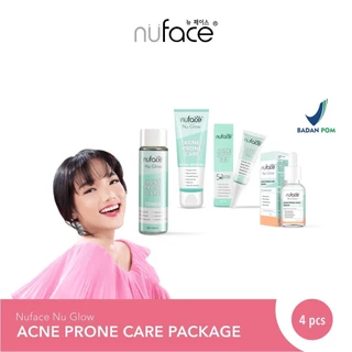 Nuface Skincare Fuji 4in1 & 5in1 Nu Glow Acne Prone Care Package/Acnes/Acne Spot Gel/Acnes Spot Care/Acne Cream/Acne Care/Acne Set/Acne Gel Jerawat/Anti Acne/Acne Spot Treatment/Acne Treatment/Skincare untuk Jerawat dan Bekasnya/Skincare Jerawat