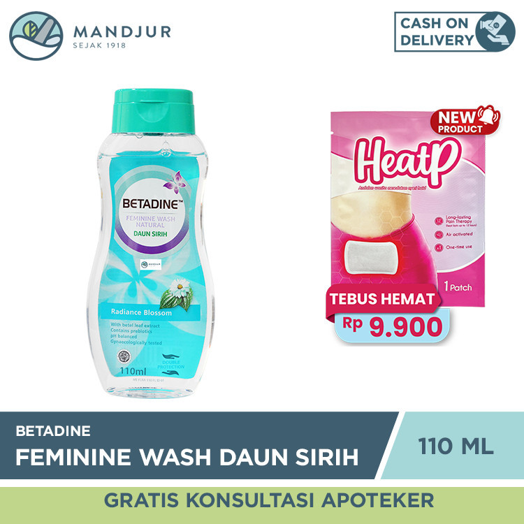 Jual Betadine Feminine Wash Natural Daun Sirih Firming Floral 110 mL