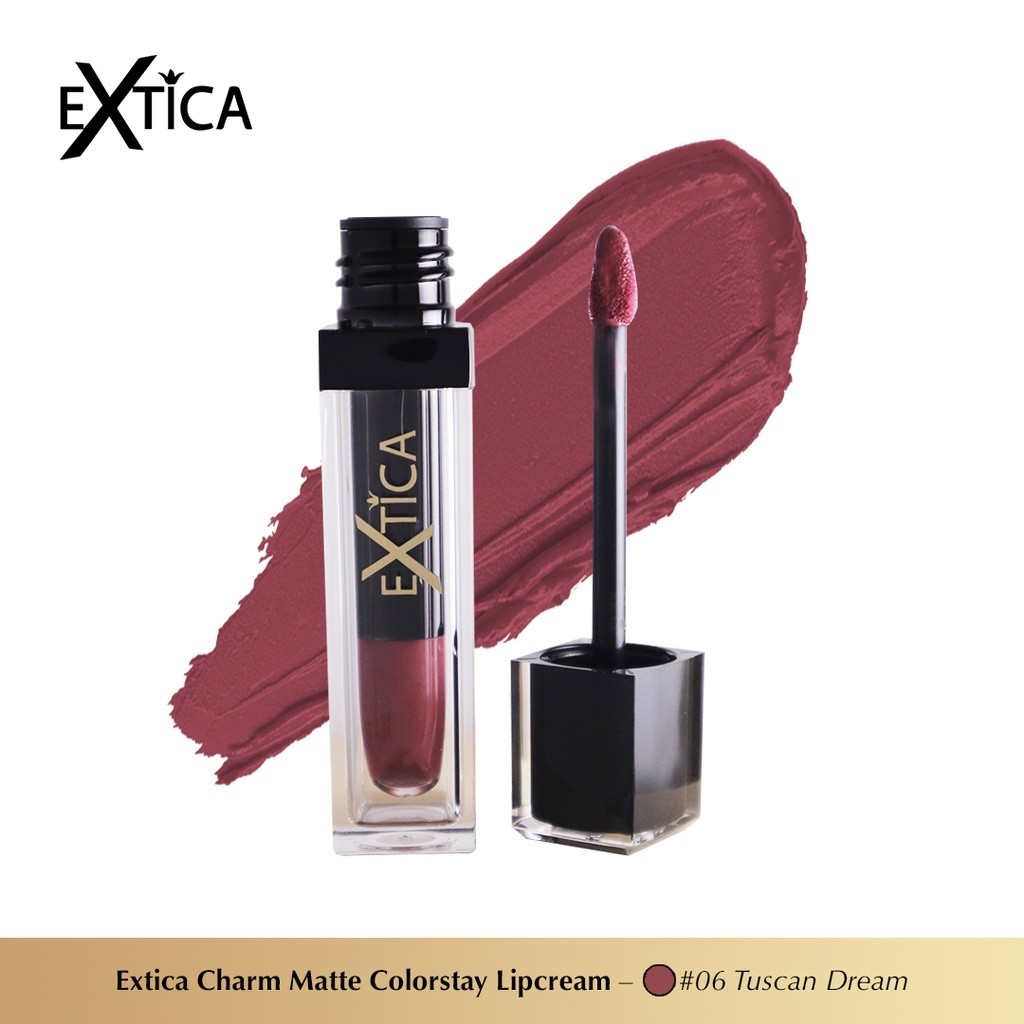 Jual EXTICA Charm Lip Cream Matte BPOM 4.5 G Kosmetik Bibir Lip Color ...