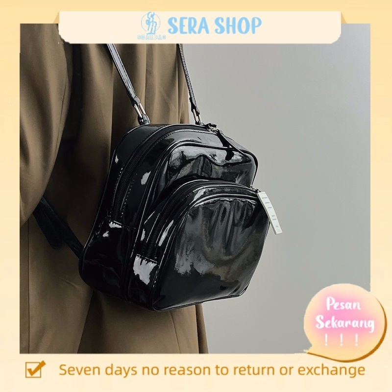 Jual mini backpack tas ransel wanita kulit sintetis tas ransel mini ...