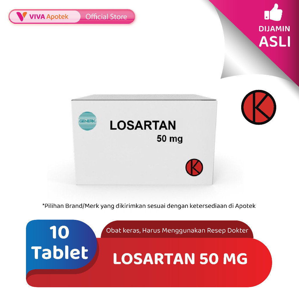 Jual Losartan 50 mg (10 Tablet) | Shopee Indonesia