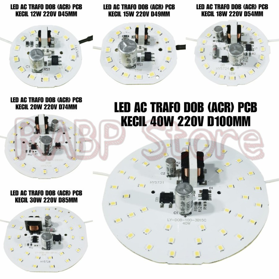 Jual PCB LED AC ACR DAN PREMIUM ORIGINAL 5W SD 60W LENGKAP - PCB LED DC ...