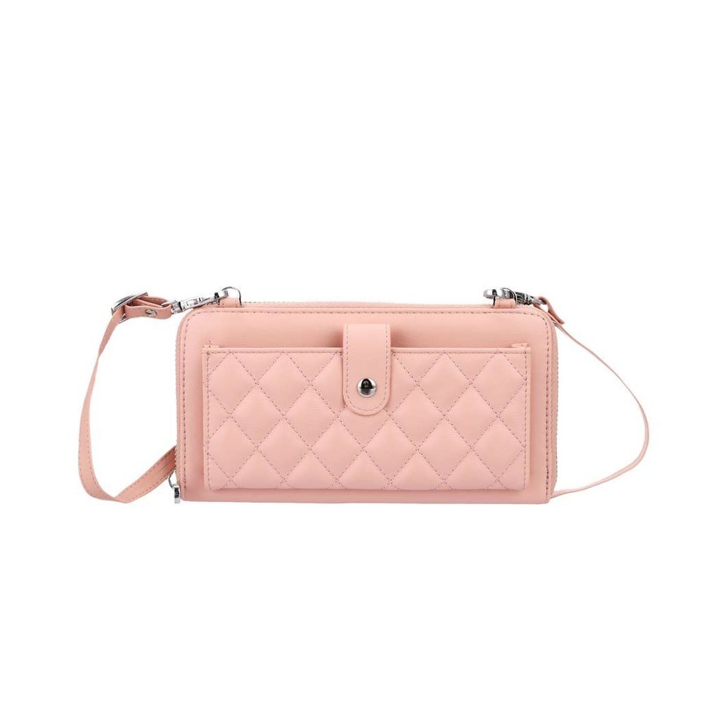 DENPASAR COD Miniso Animal Print Crossbody Phone Bag Diamond Pattern  Quilted Touchscreen Crossbody Bag Tas HP Tas Handphone Tas Dompet
