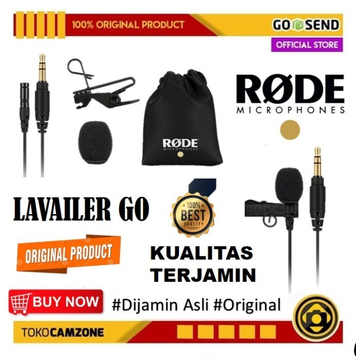 Jual Rode Lavalier Go Profesional Microphone | Shopee Indonesia