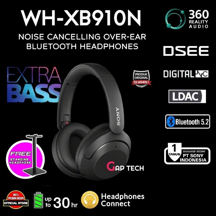Jual Sony Wh Xb910N / Wh Xb 910N Extra Bass Nc Bluetooth Headphones ...