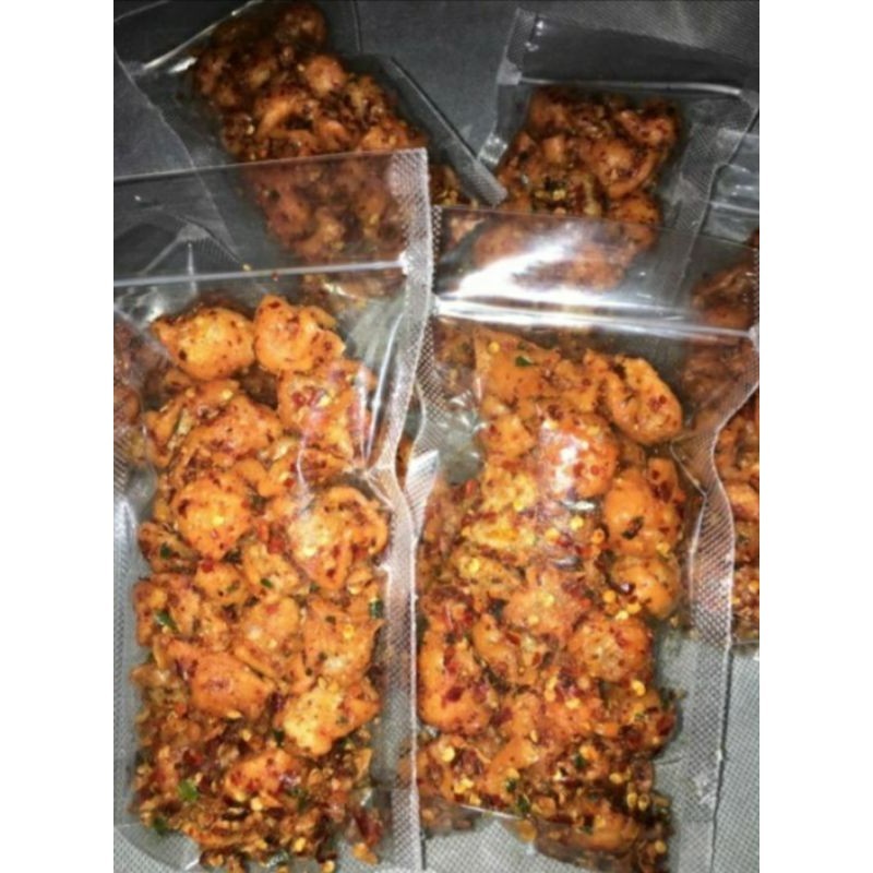 Jual Siomay Mini Kering Kemasan Gram Pedas Gurih Kriuk Cahyani S Snacks Shopee Indonesia