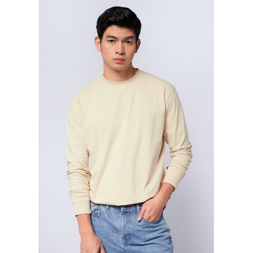T-Shirt Lengan Panjang Empire Top Offwhite
