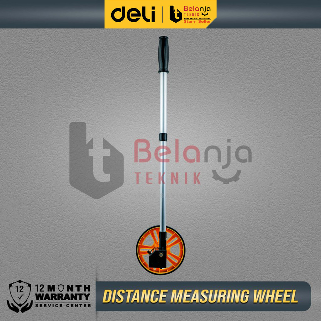 Jual Deli Measuring Wheel Meteran Jalan Dorong 1 Roda EDL330060 Meter ...