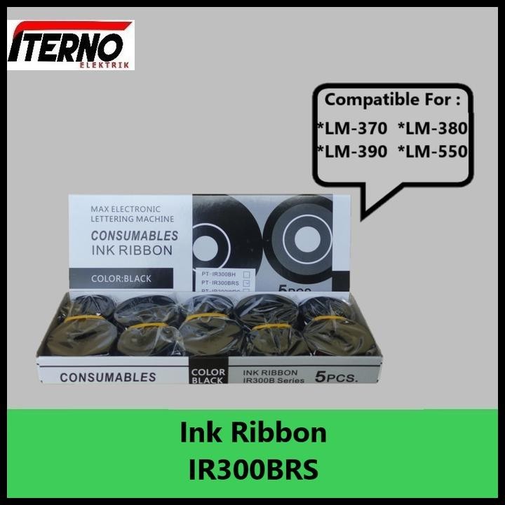 Jual GRATIS ONGKIR INK RIBBON COMPATIBLE LM-IR300B MAX LETATWIN LM370A ...