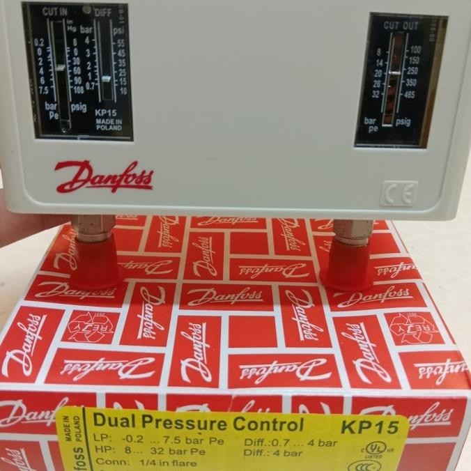 Jual New Danfoss Pressure Switch Kp 15 Hplp ( Auto Manual) Shopee Indonesia