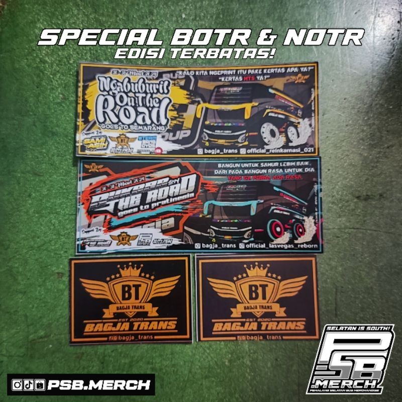 Jual STIKER BAGJA TRANS NOTR & BOTR (TERBATAS!) | Shopee Indonesia
