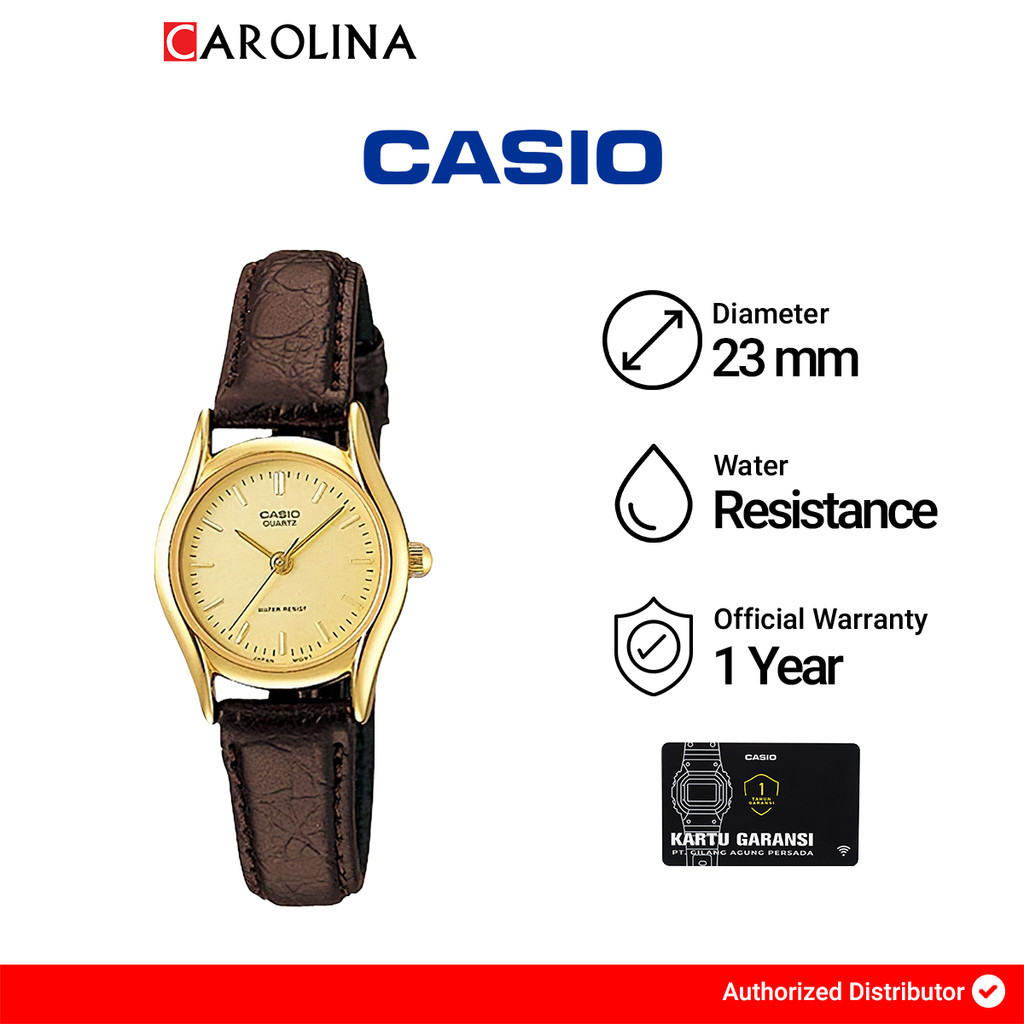 Jam Tangan Wanita CASIO General LTP-1094Q-9A Enticer Gold…