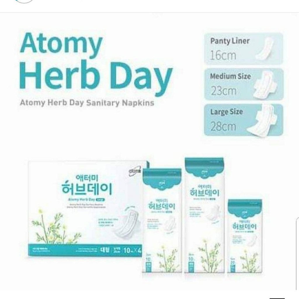 Jual Atomy Herb Day (40 Pembalut) Wanita Herbal Sensasi Dingin Softex