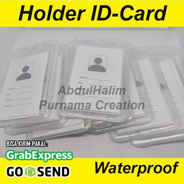 Jual ID Card Holder IDcard Flip Casing Full Cover Water Proof | Shopee ...