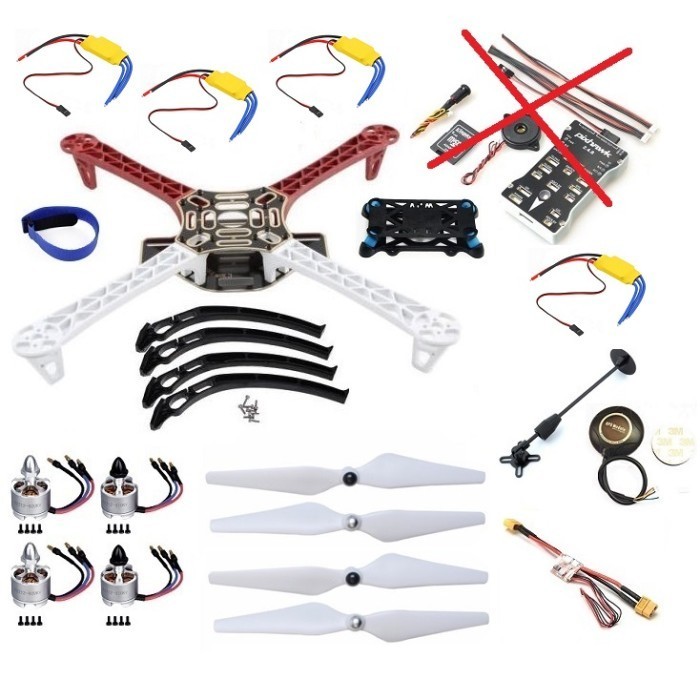 Jual F450 Quadcopter Kit Frame Pixhawk GPS Ublox ESC 30A Simonk