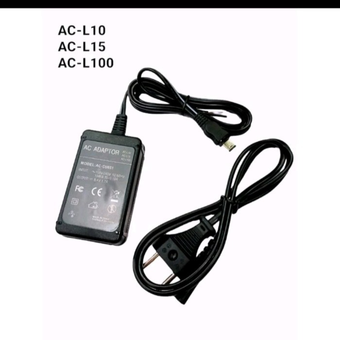 Jual Charger Adaptor Handycam Sony Sd1000,Mc1500 / Ac L100 Berkuwalitas ...