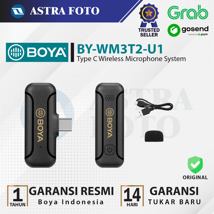 Jual Boya Mic Wireless By-Wm3T2-U2 By-Wm3T2-U1 Type C Microphone ...