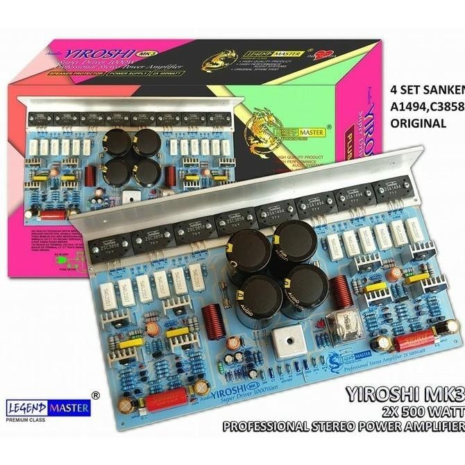 Jual Kit Power Yiroshi Mk3 1000W Stereo Amplifier Plus Psu Protekto